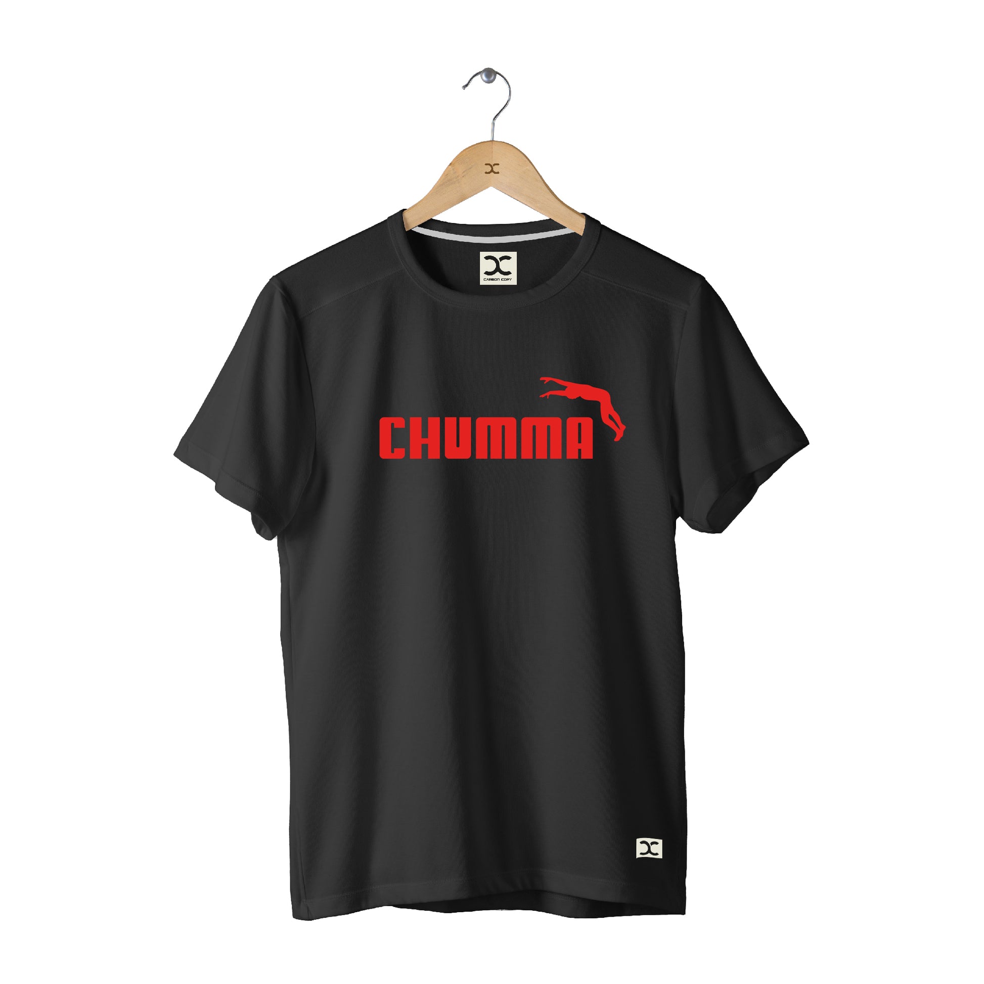 Chumma | CARBON-COPY | Premium Smart-Fit | Unisex T-Shirt| Black T-Shirt