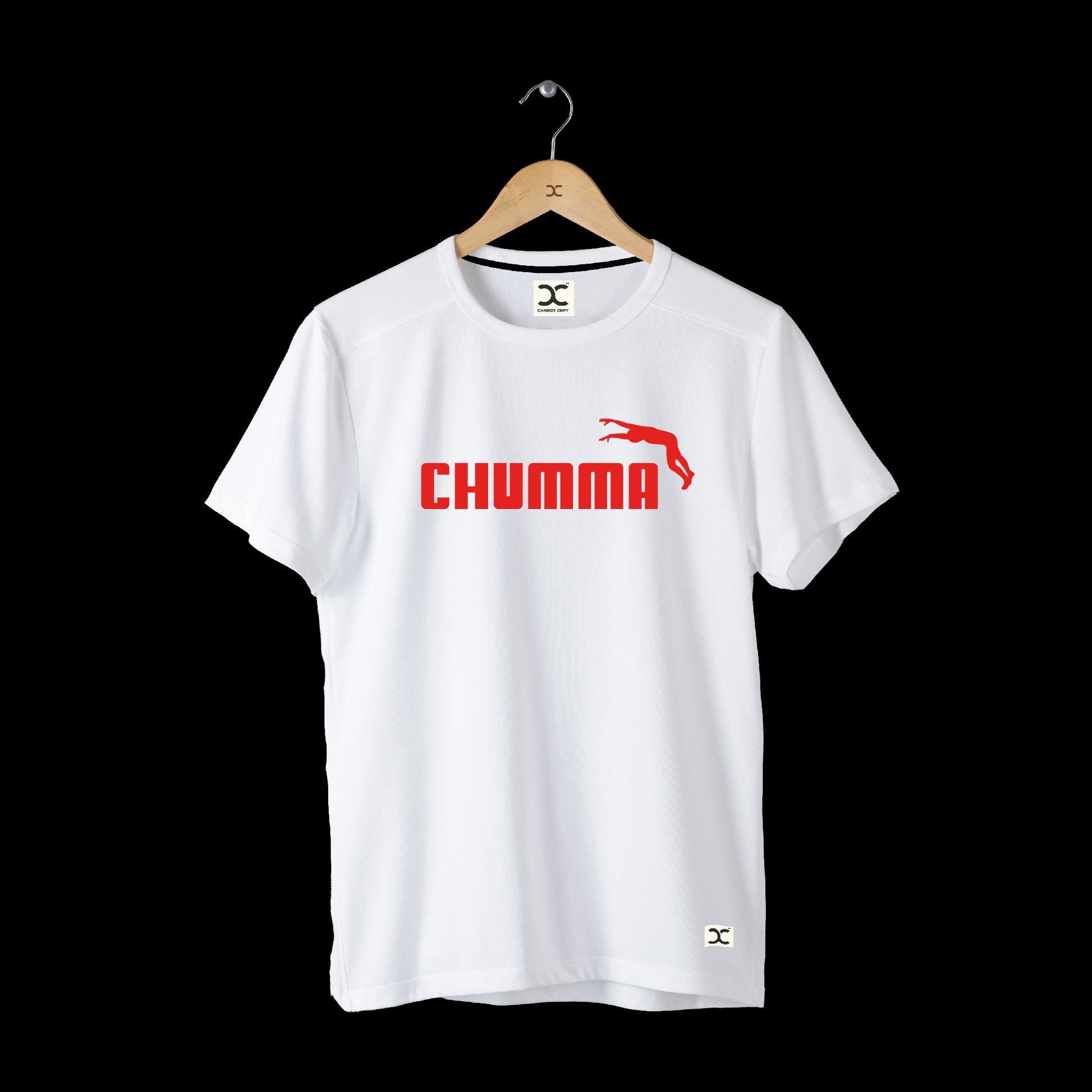 Chumma | CARBON-COPY | Premium Smart-Fit | Unisex T-Shirt| Printed White T-Shirt