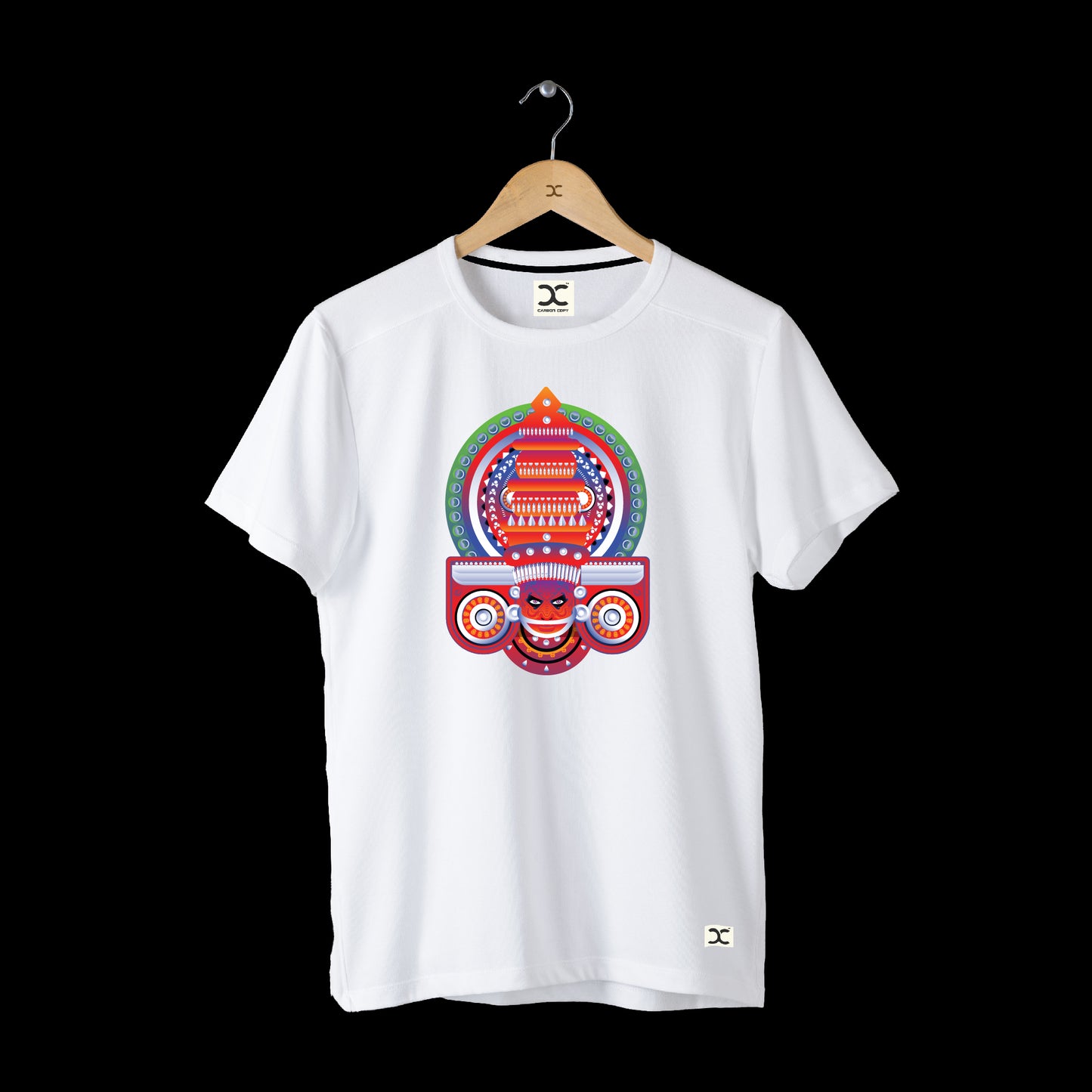 Bali Theyyam  | CARBON COPY | Premium Unisex T-Shirt | White Theyyam T-shirt