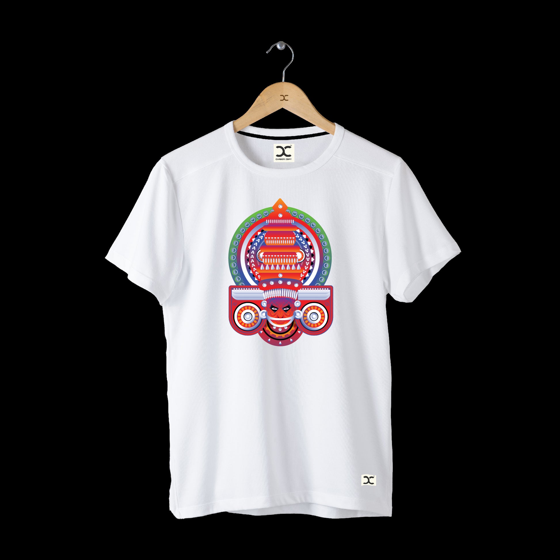 Bali Theyyam  | CARBON COPY | Premium Unisex T-Shirt | White Theyyam T-shirt