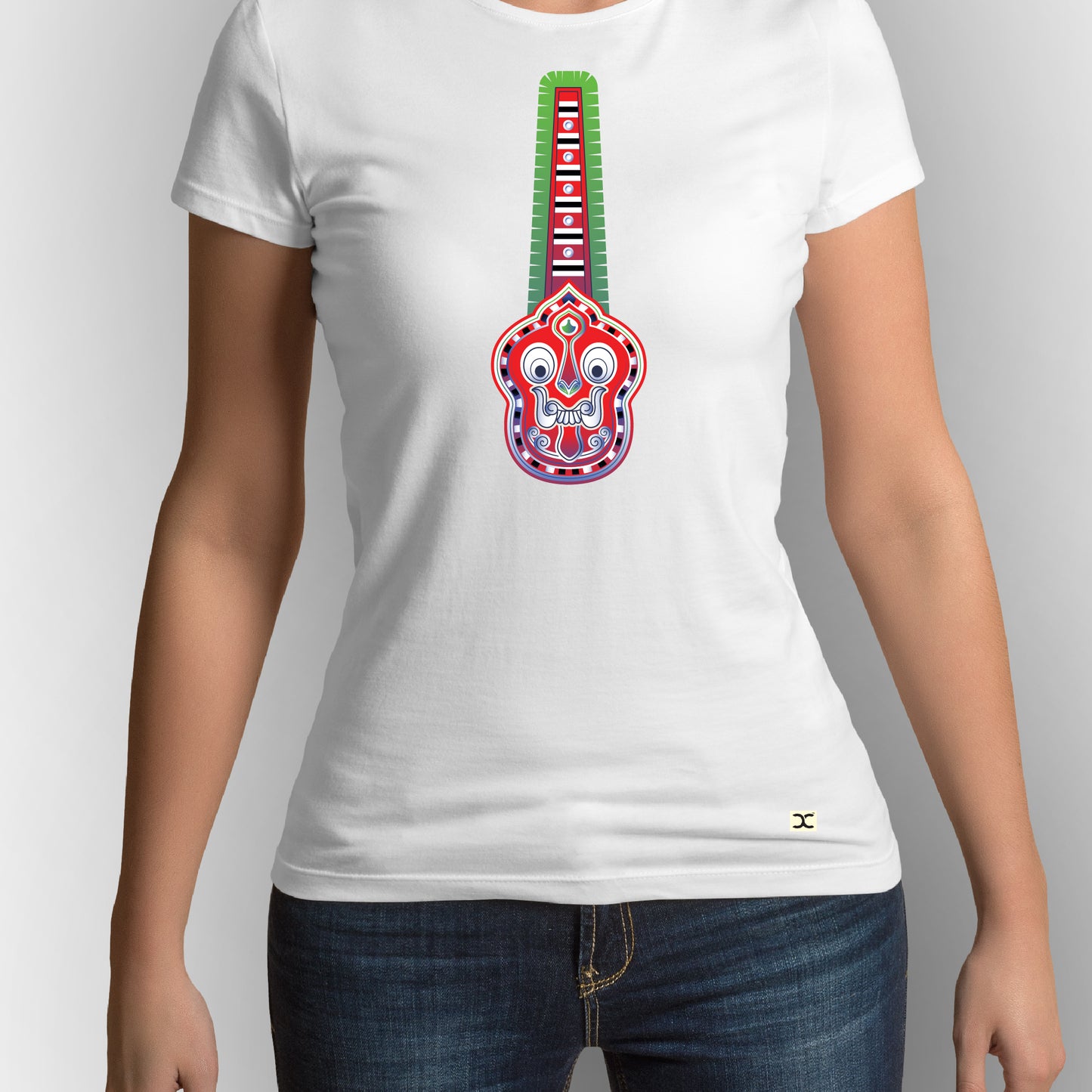 Gulikan Theyyam | CARBON-COPY | Premium Smart-Fit | Unisex T-Shirt| White T-Shirt