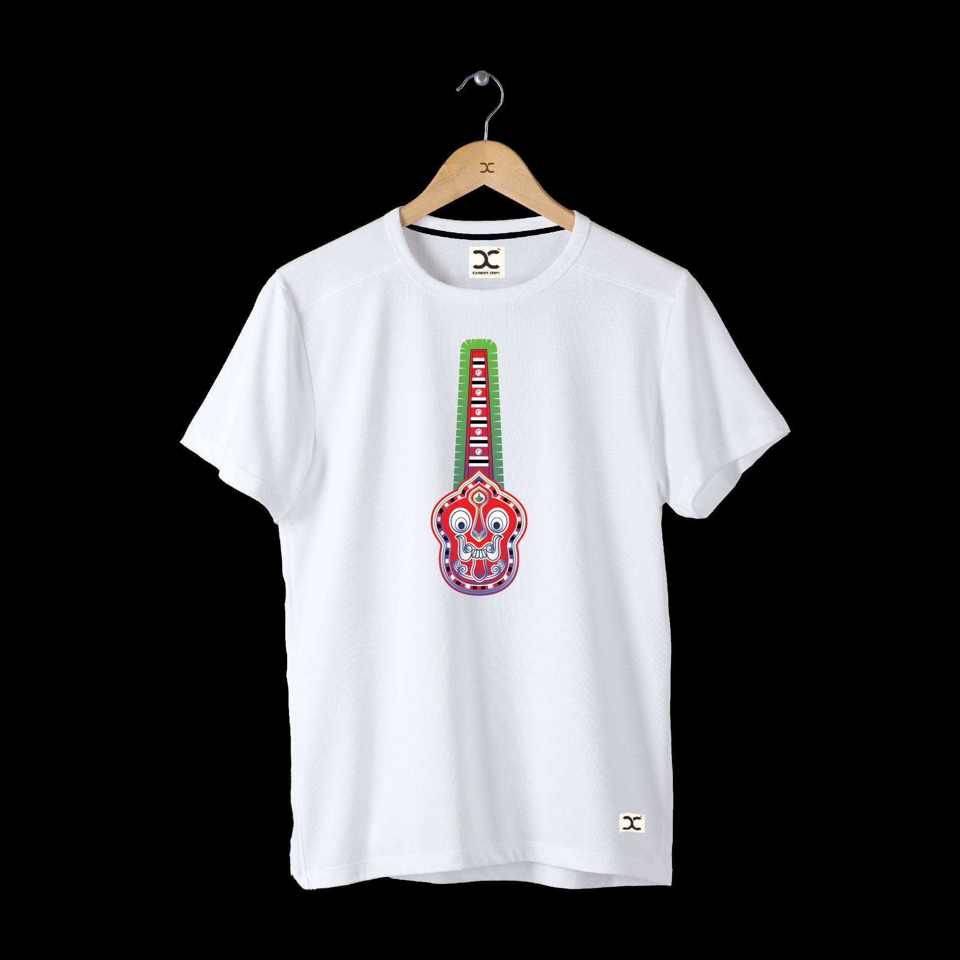 Gulikan Theyyam | CARBON-COPY | Premium Smart-Fit | Unisex T-Shirt| White | T-Shirt