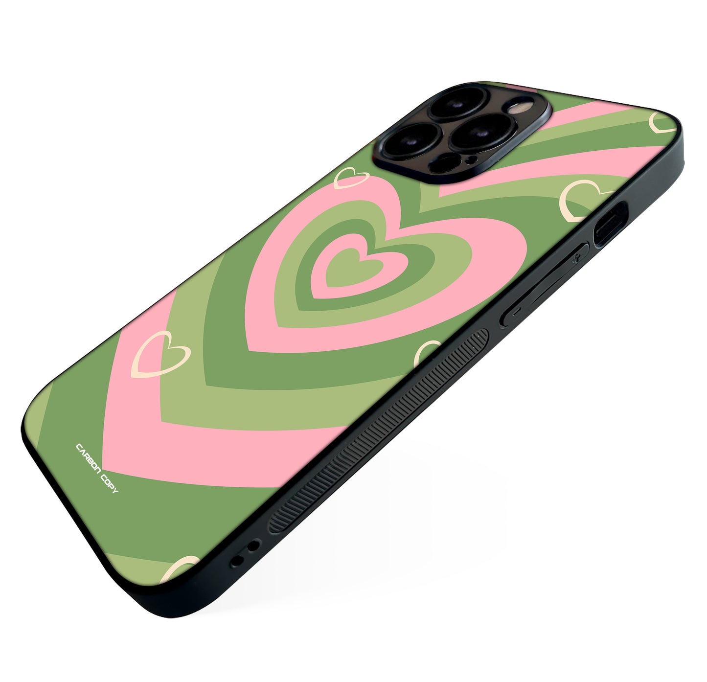 Wildflower Heart Pattern Phone Glass Case