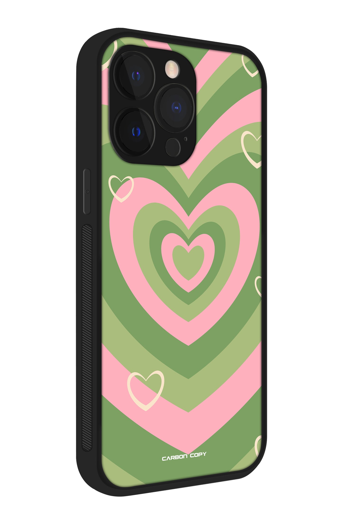 Wildflower Heart Pattern Phone Glass Case