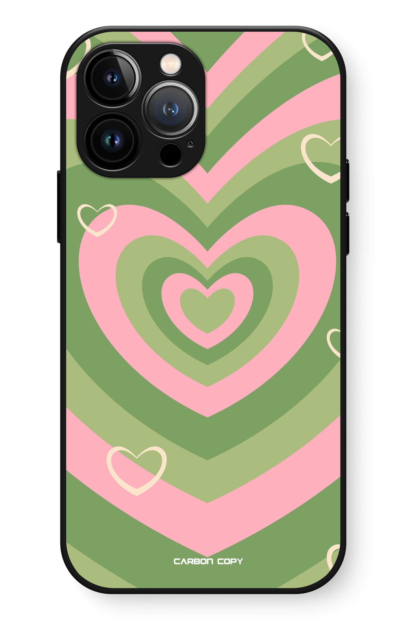 Wildflower Heart Pattern Phone Glass Case