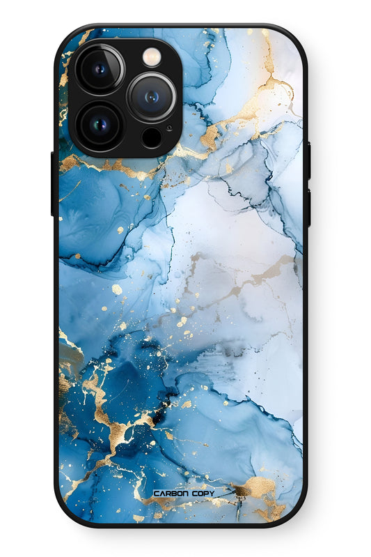 Aqua Aura Pattern Phone Glass Case