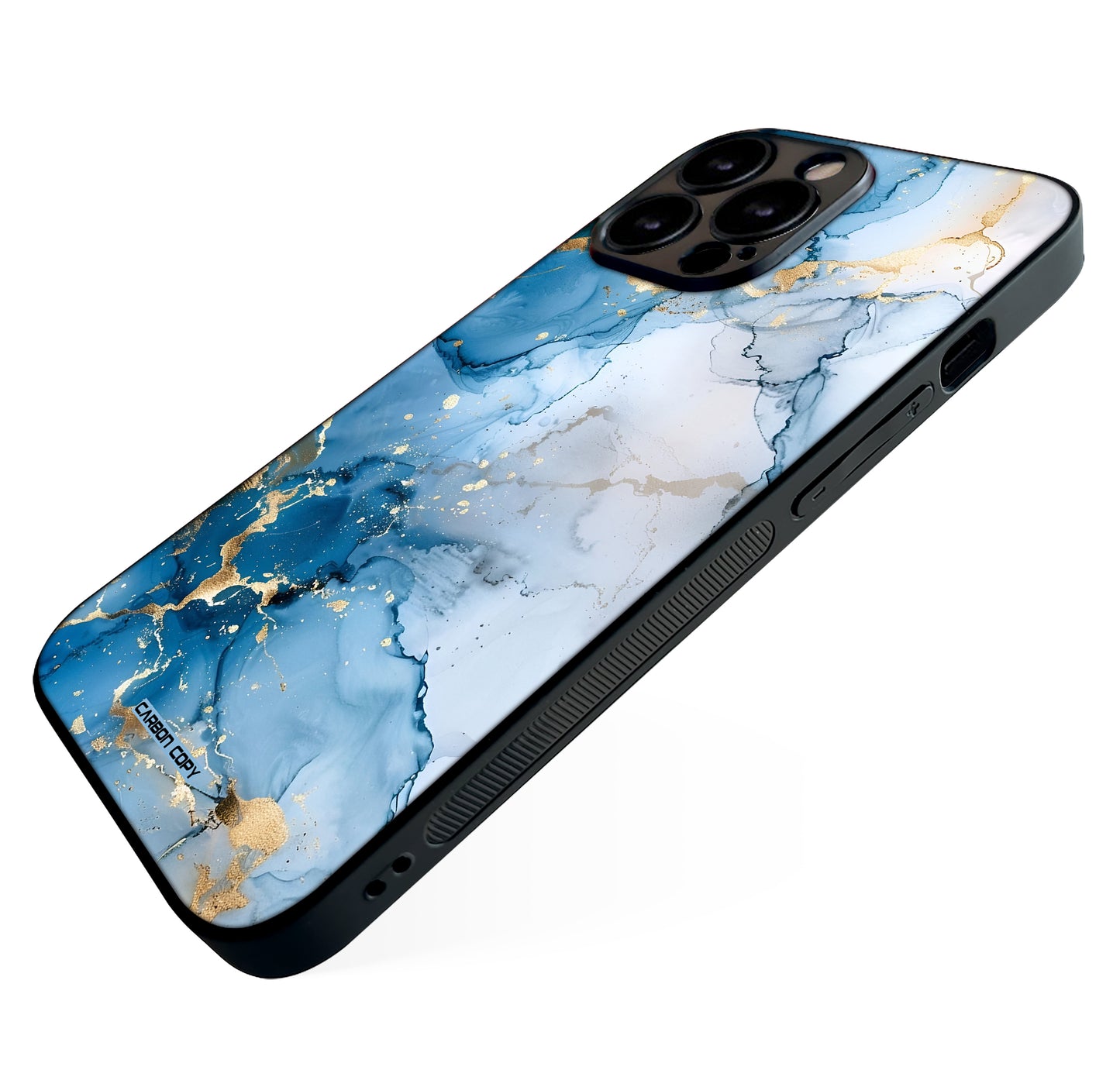 Aqua Aura Pattern Phone Glass Case