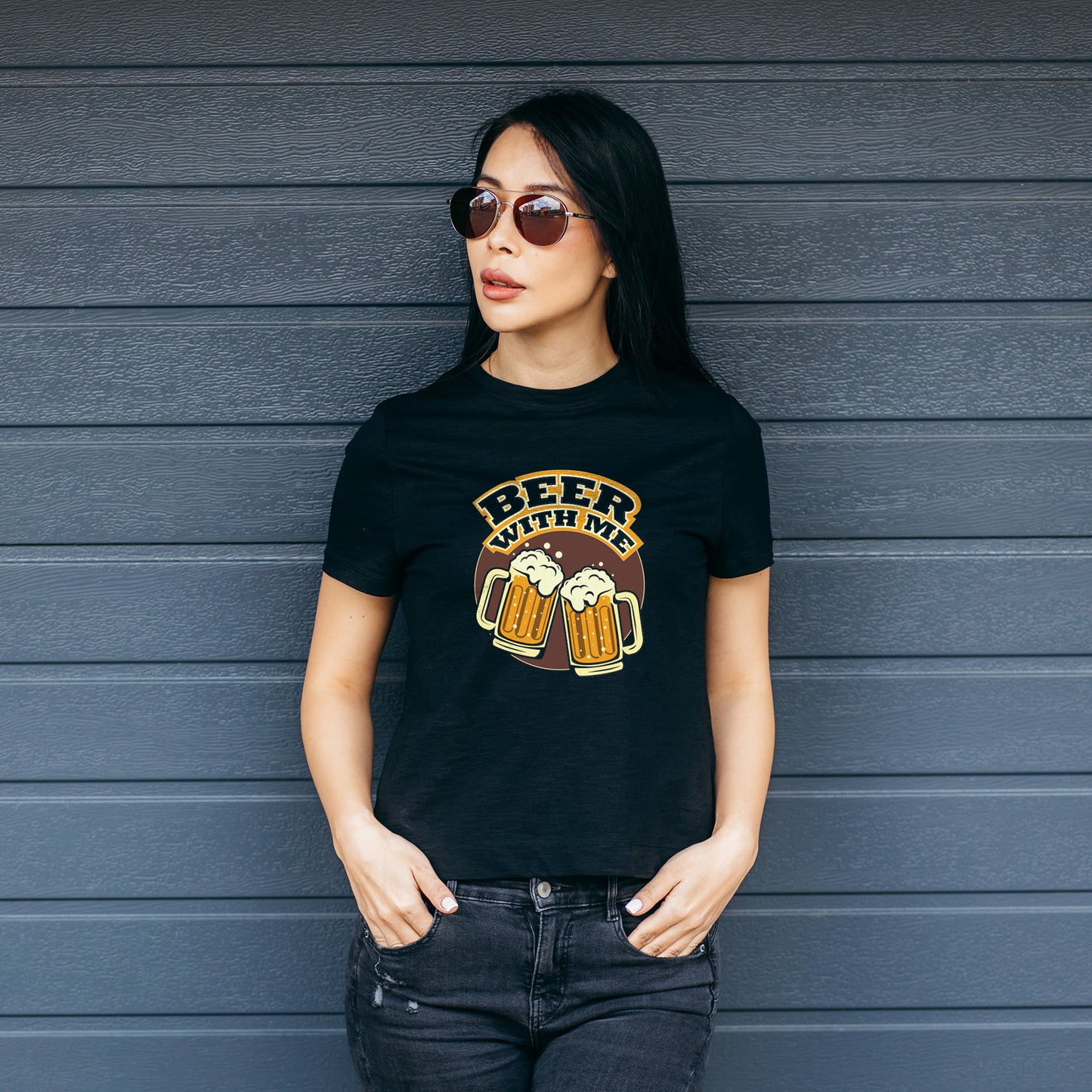 Beer With Me | CARBON COPY | Premium Women T-Shirt