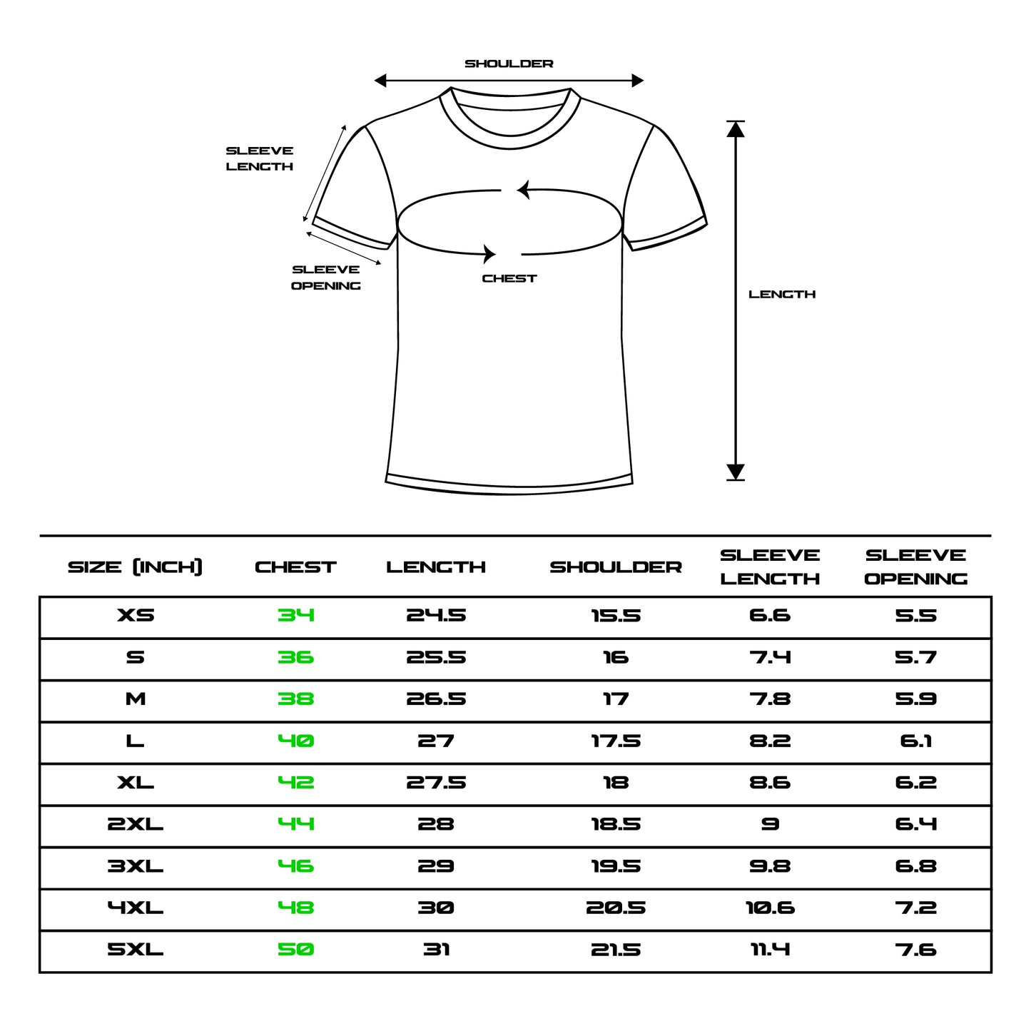 CARBON-COPY | Premium Smart-Fit | Unisex T-Shirt I Size Guide for T-shirt 