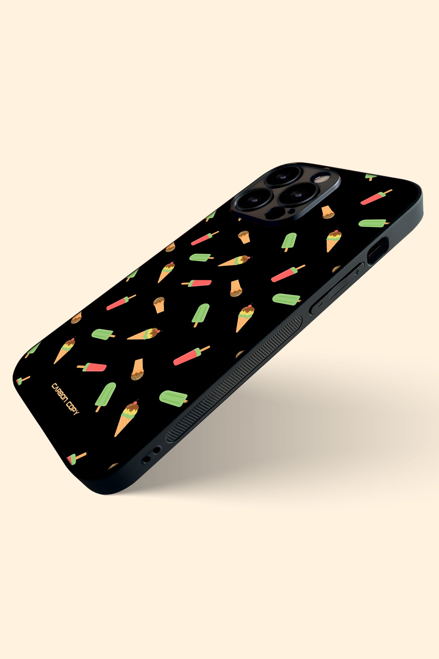 Ice Cream Design Phone Glass Case