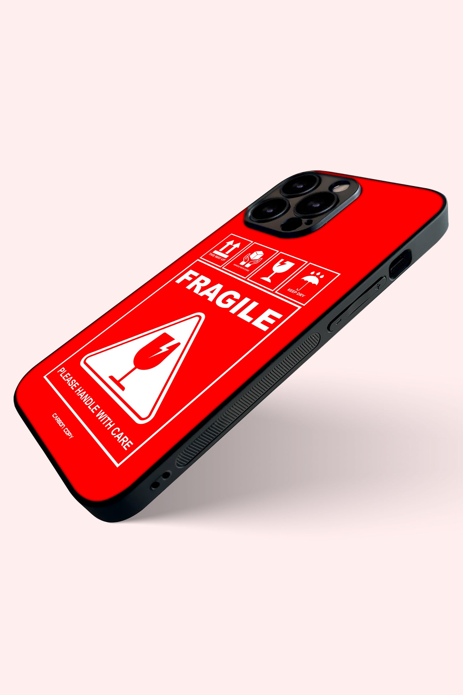 Fragile Designed Phone Glass Case