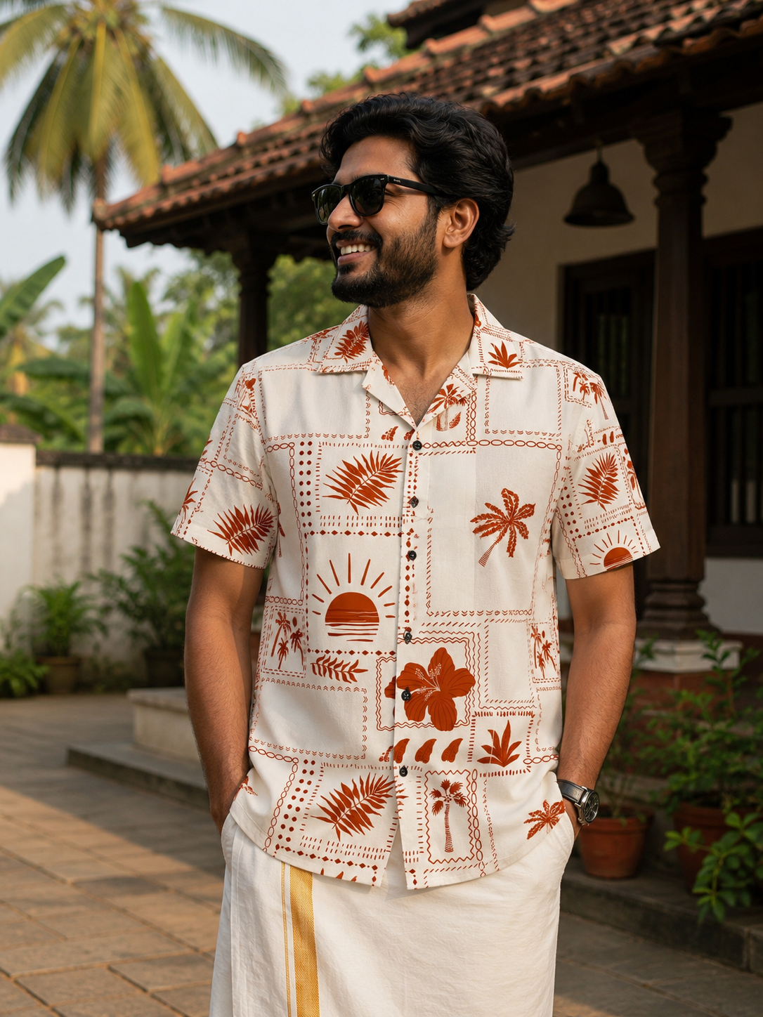 Cotton Linen Unisex Printed Shirts Men & Women