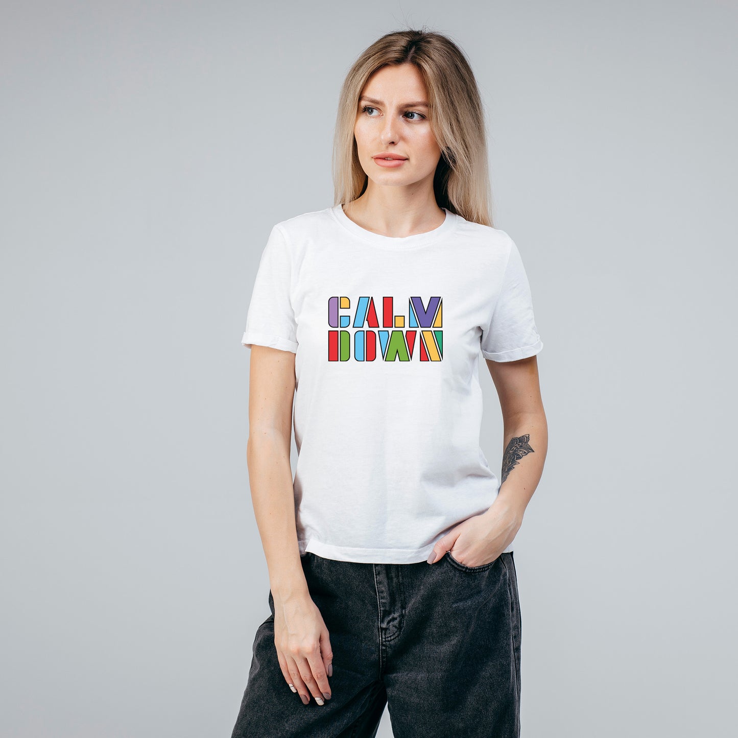 Calm Down | CARBON COPY | Premium Women T-Shirt