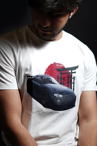 Nissan Skyline GT-R R34 | Godzilla | CARBON COPY | Premium Unisex T-Shirt | Automotive