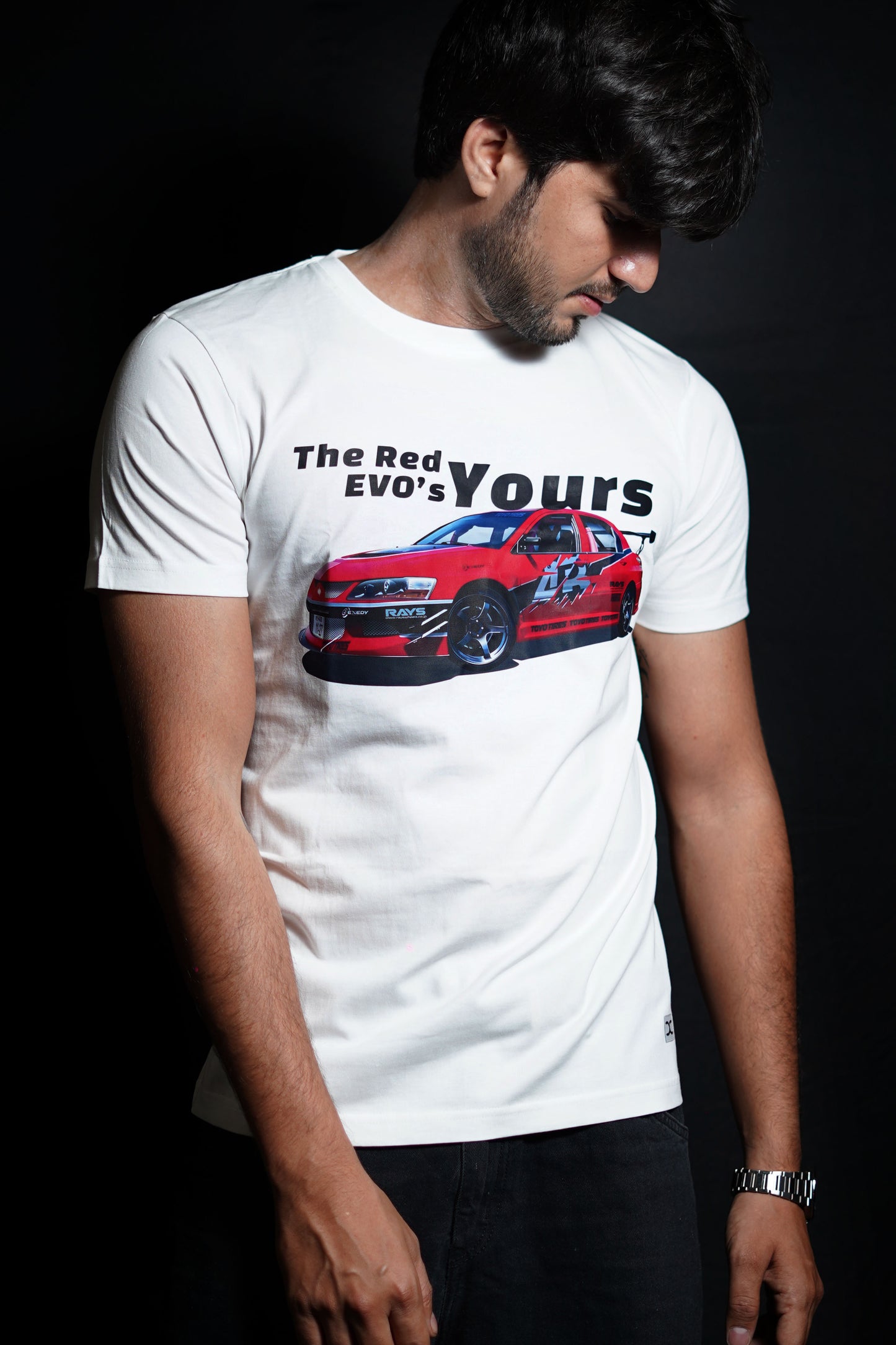 Mitsubishi Lancer Evolution X | F&F Tokyo Drift | Sean’s Evo | The Red EVO | CARBON COPY | Premium Unisex T-Shirt l Automotive