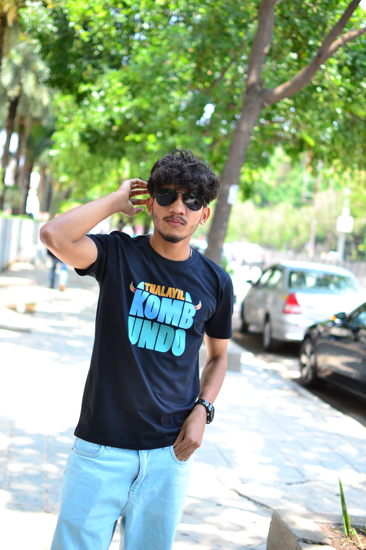 Thalayil Kombundo t-shirt I Malayalam Dialogue print