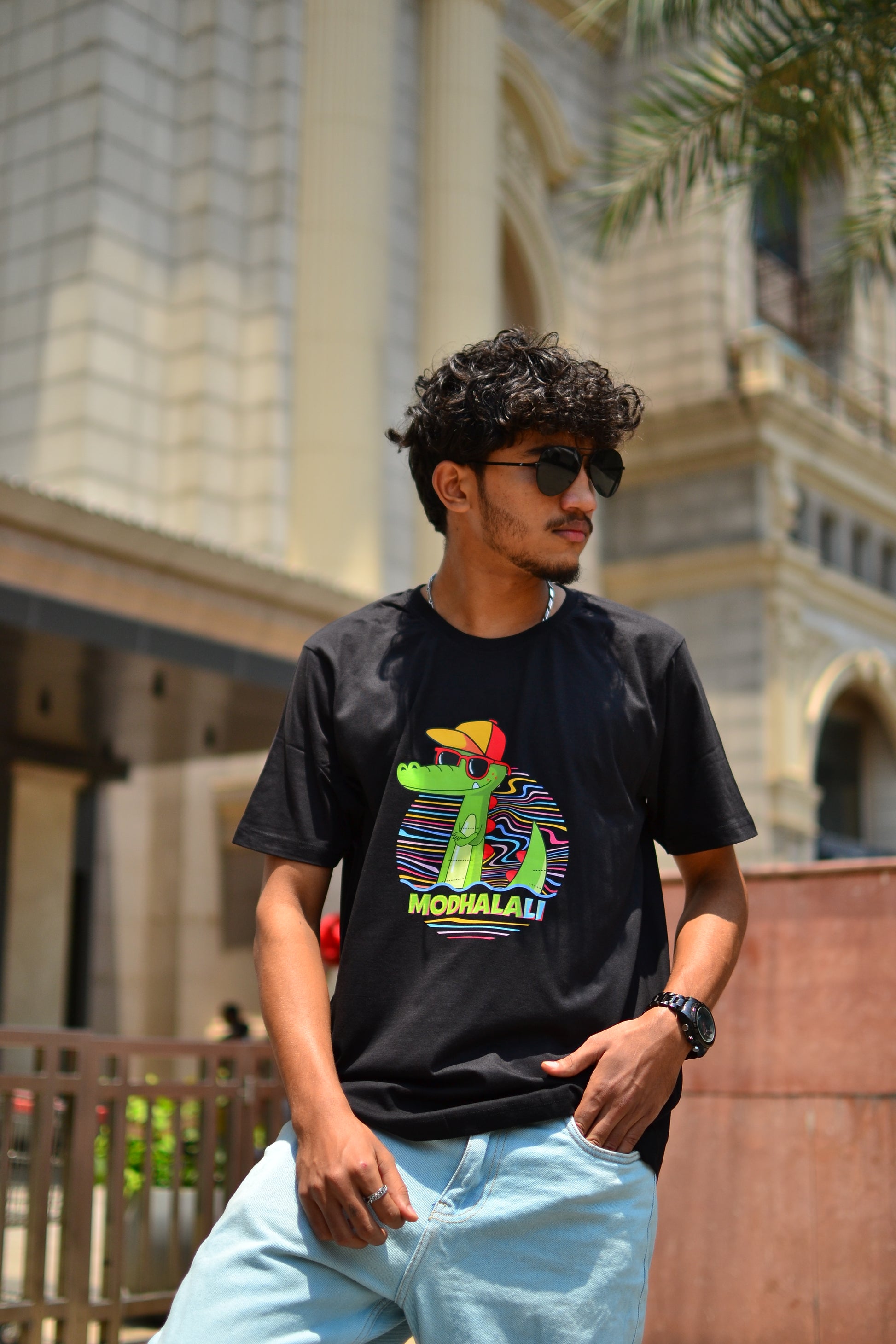 Modhalali I Premium Unisex T-Shirt | Malayalam Dialogue I Black