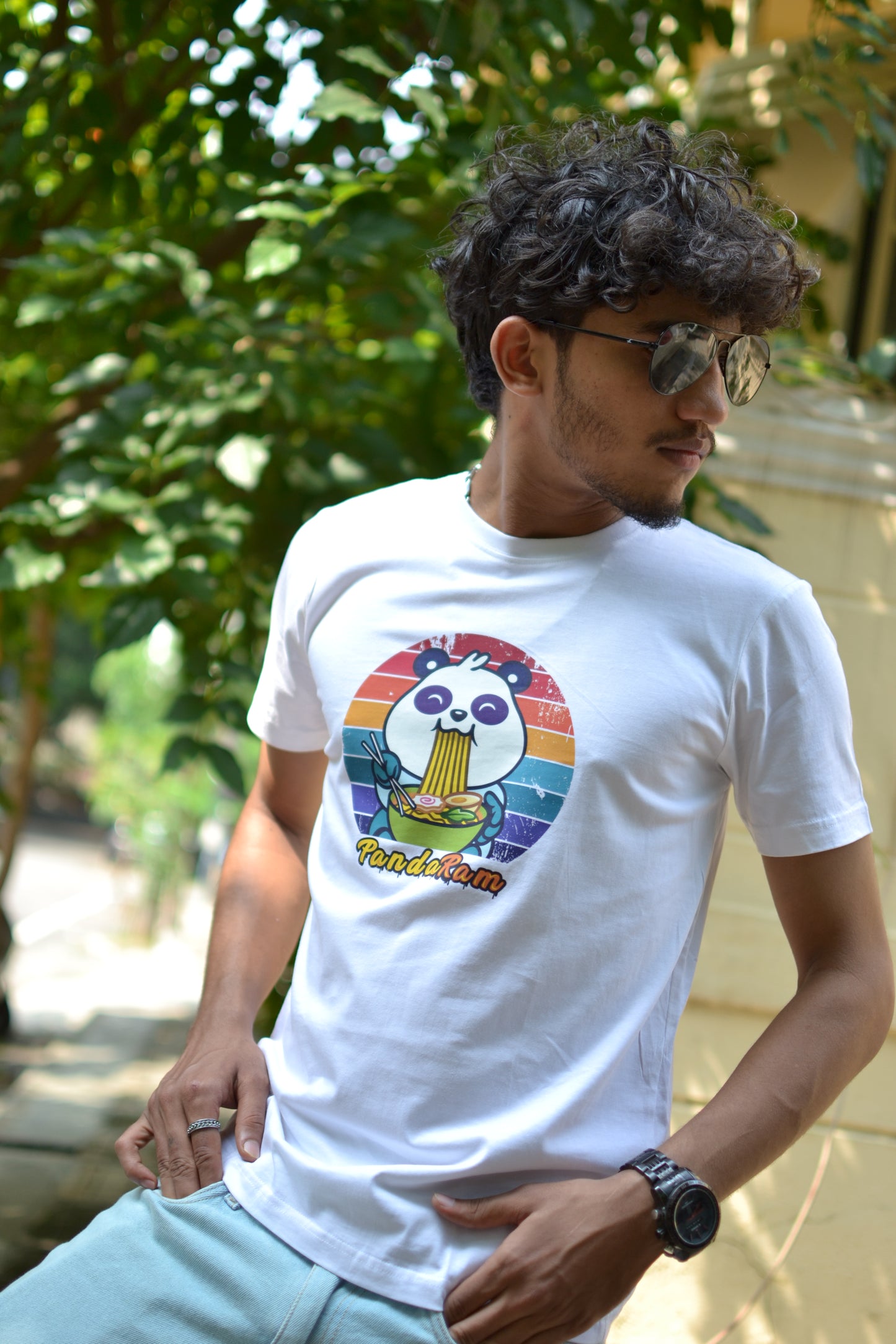 Pandaram Print | CARBON COPY | Unisex T-Shirt I White T-shirt