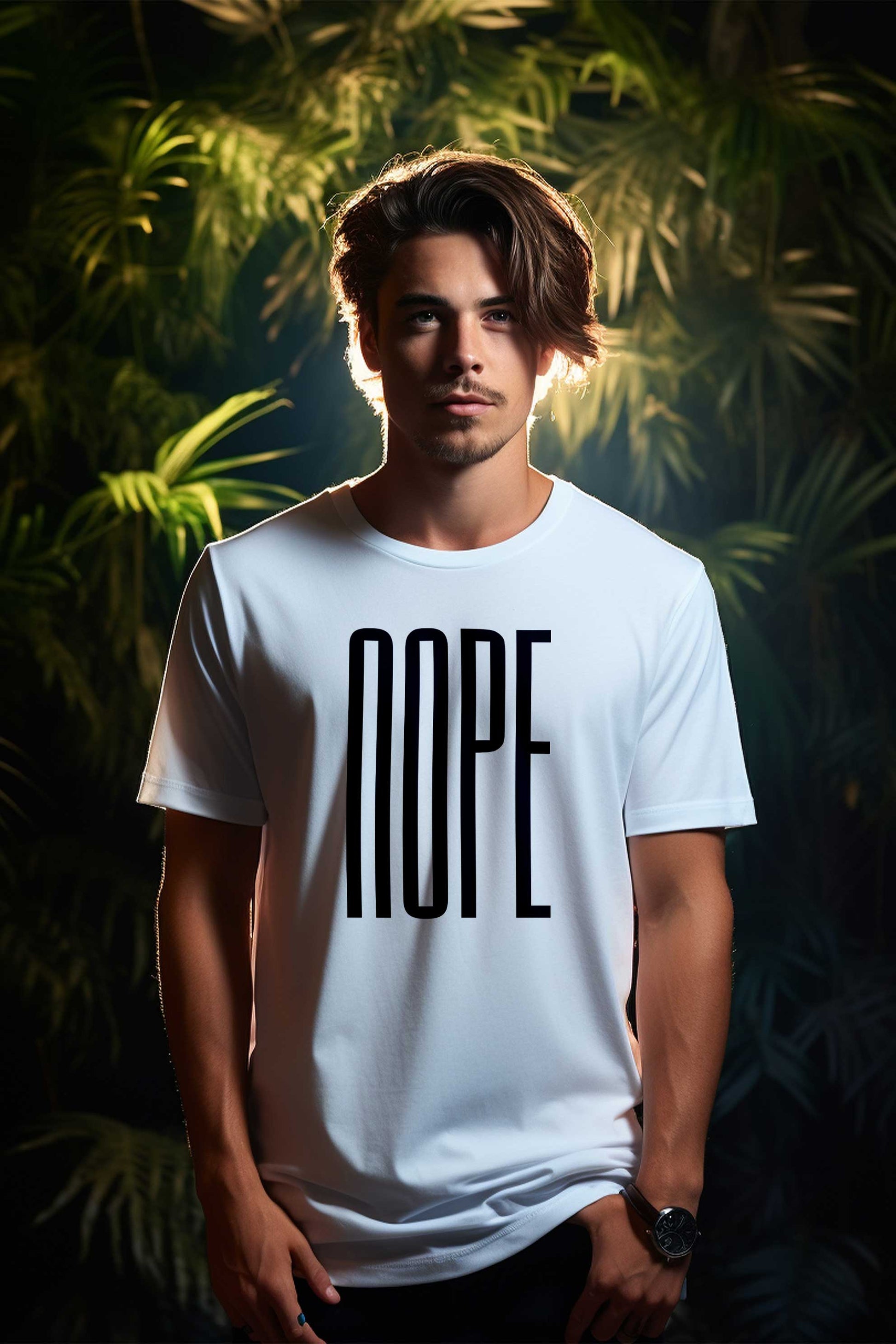 Nope | CARBON-COPY | Premium Smart-Fit | Unisex T-Shirt | White T-Shirt