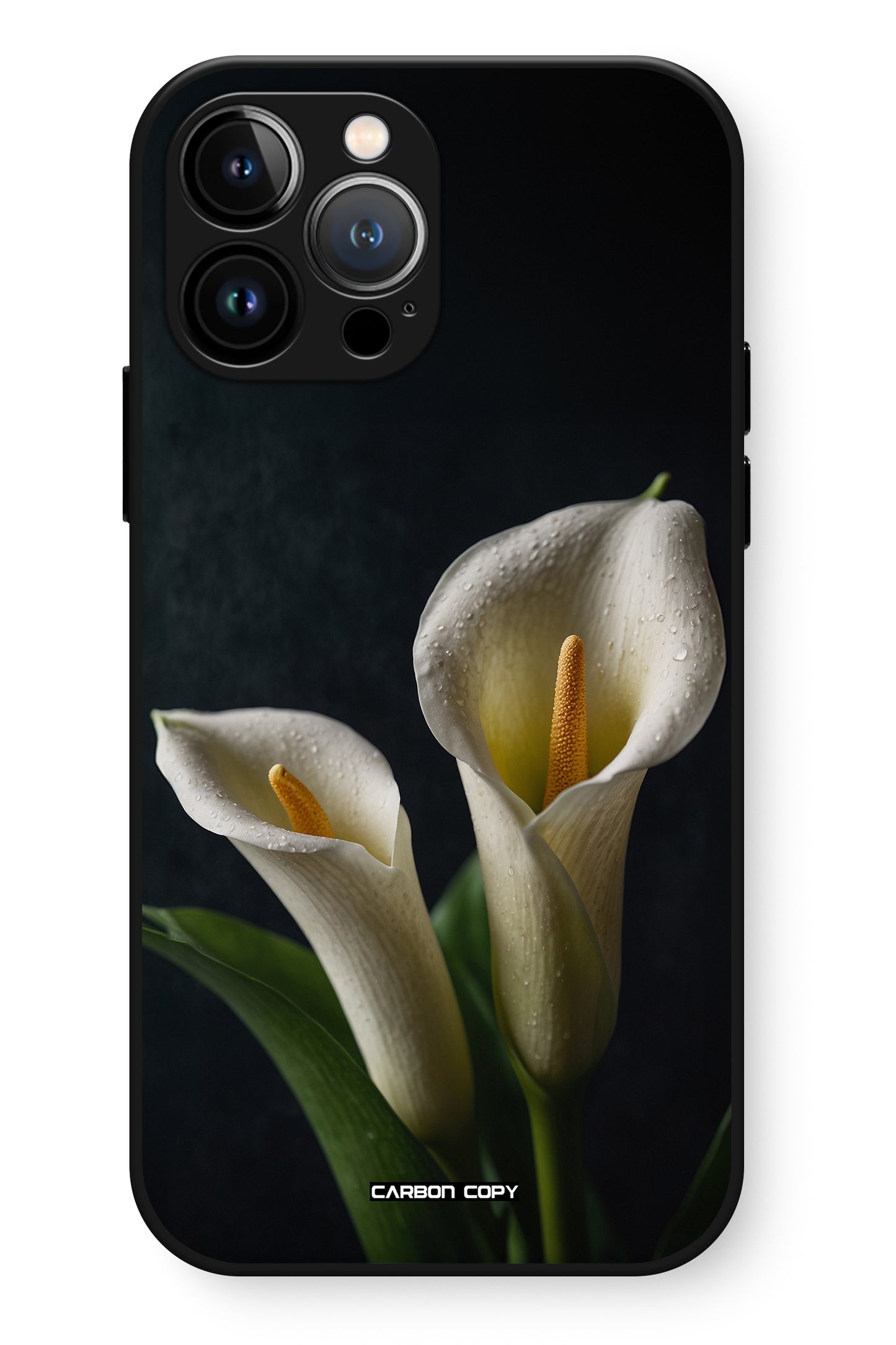 Classic Lily Pattern Phone Glass Case