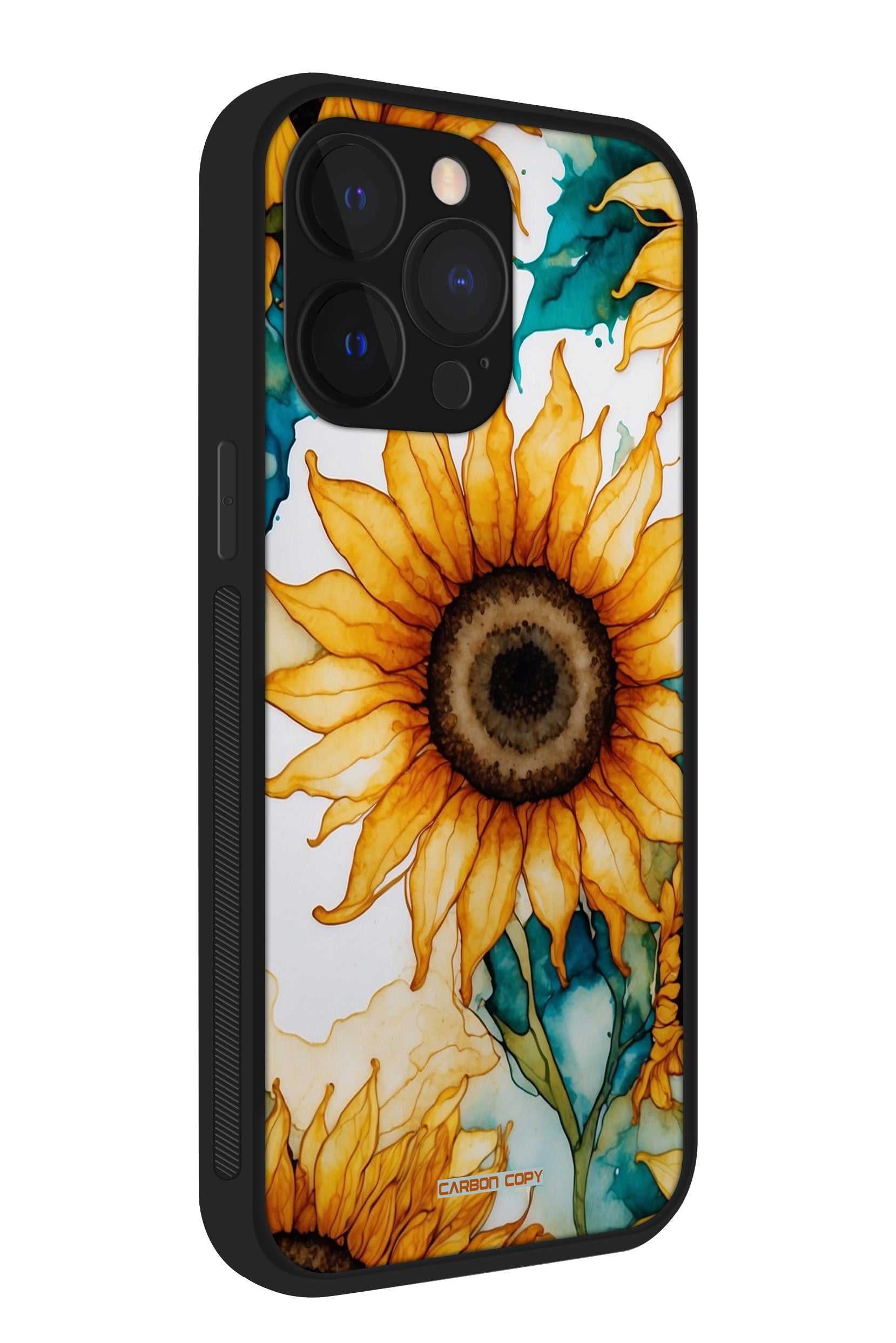 Yellow Sunshine Pattern Print Phone Glass Case