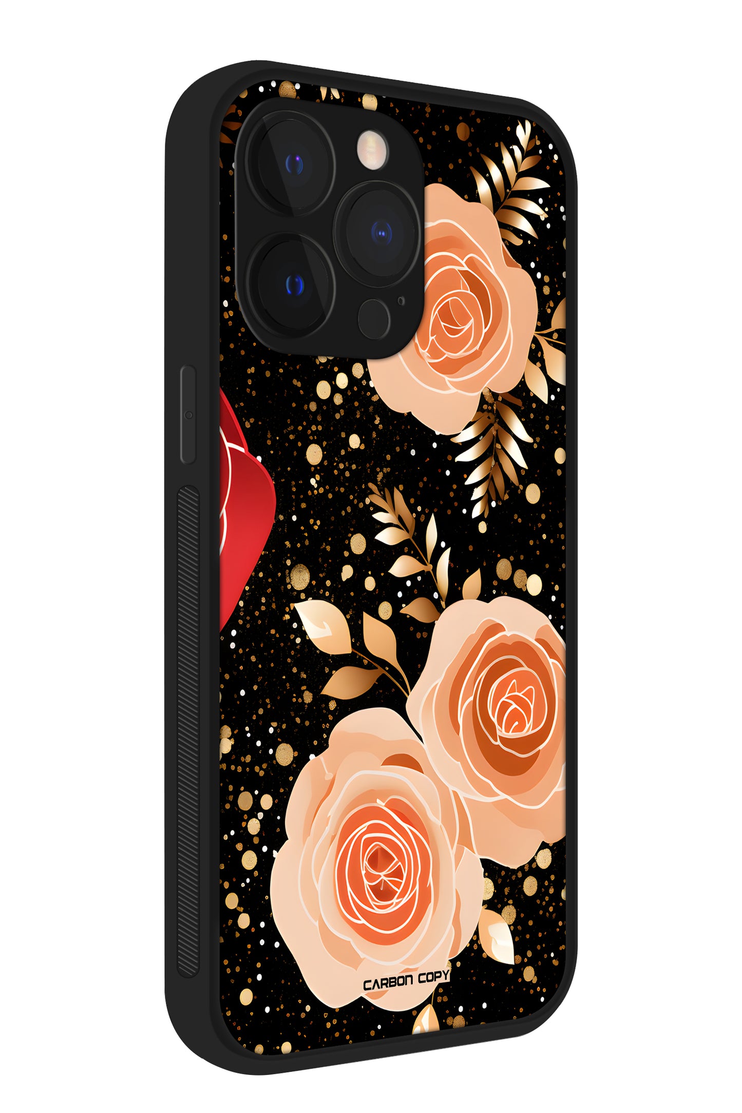 Rosy Glam Pattern Premium Phone Glass Case