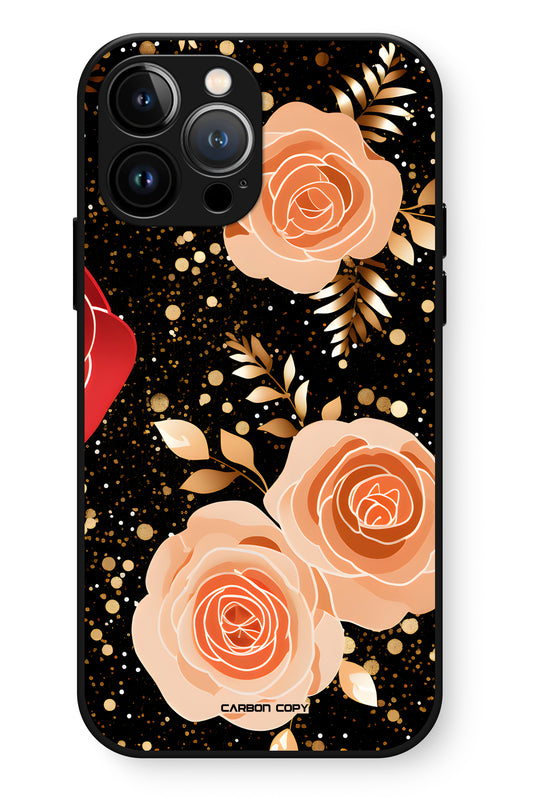 Rosy Glam Pattern Phone Glass Case