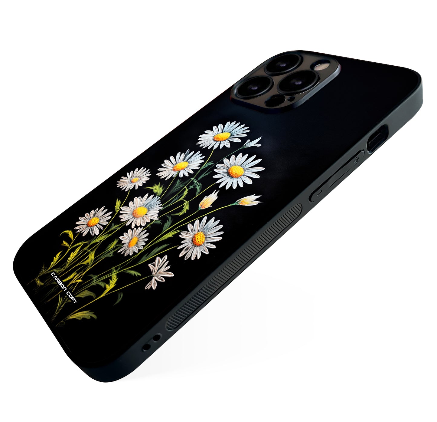 Premium Daisy Pattern Phone Glass Case