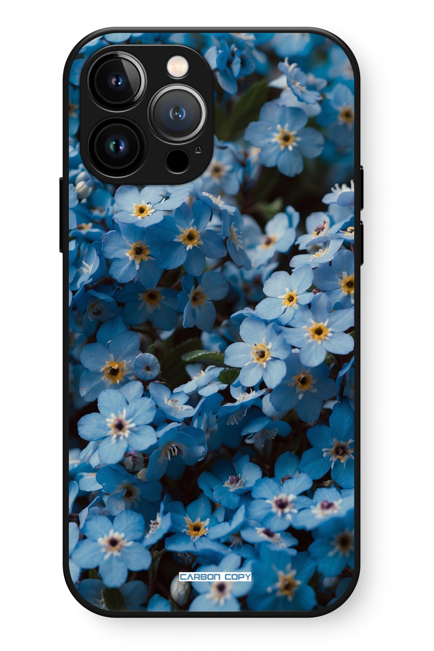 Sky Blue Serenity Pattern Phone Glass Case