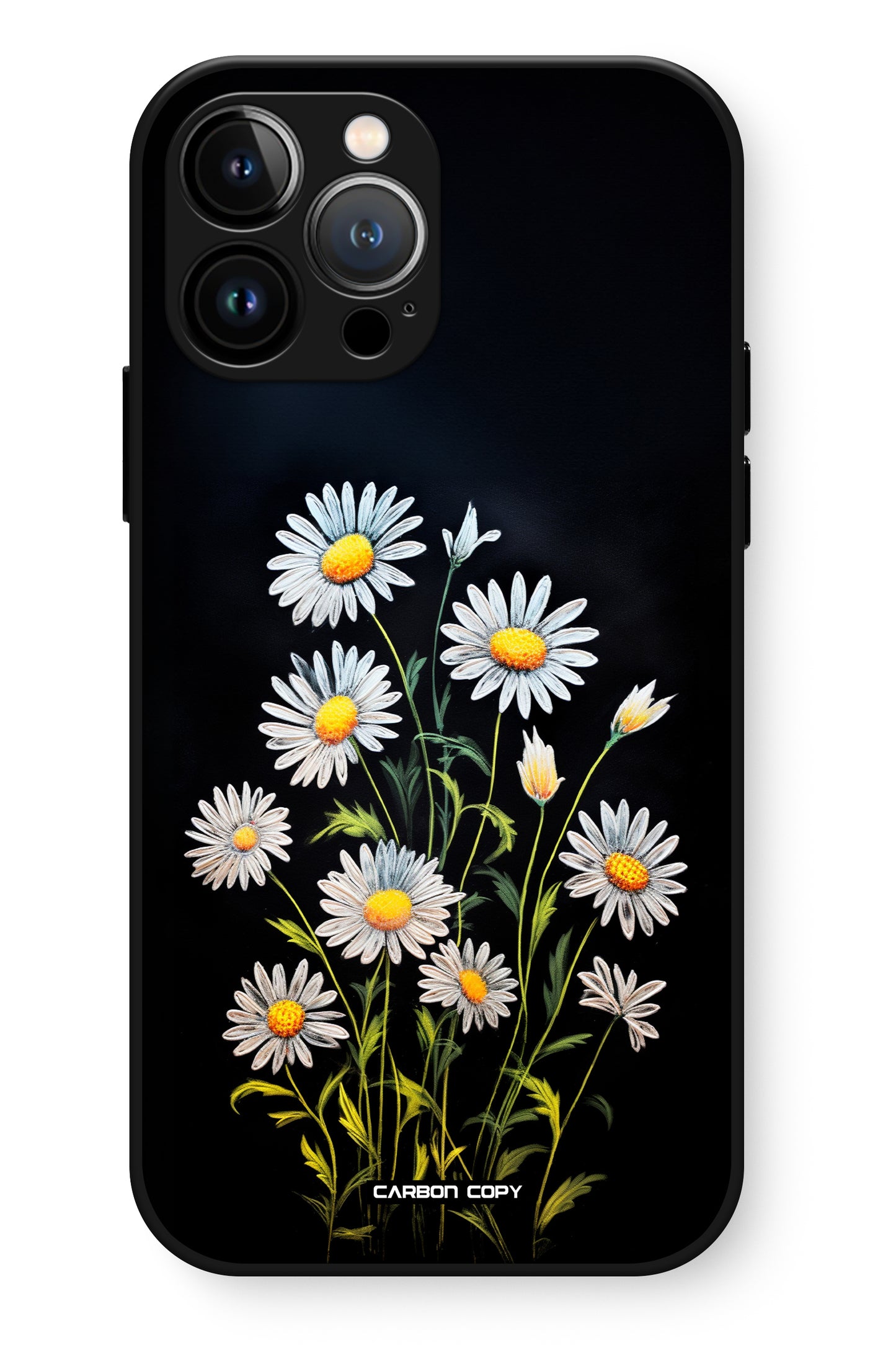 Daisy Pattern Phone Glass Case