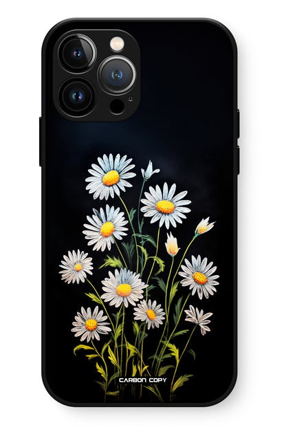 Daisy Pattern Phone Glass Case