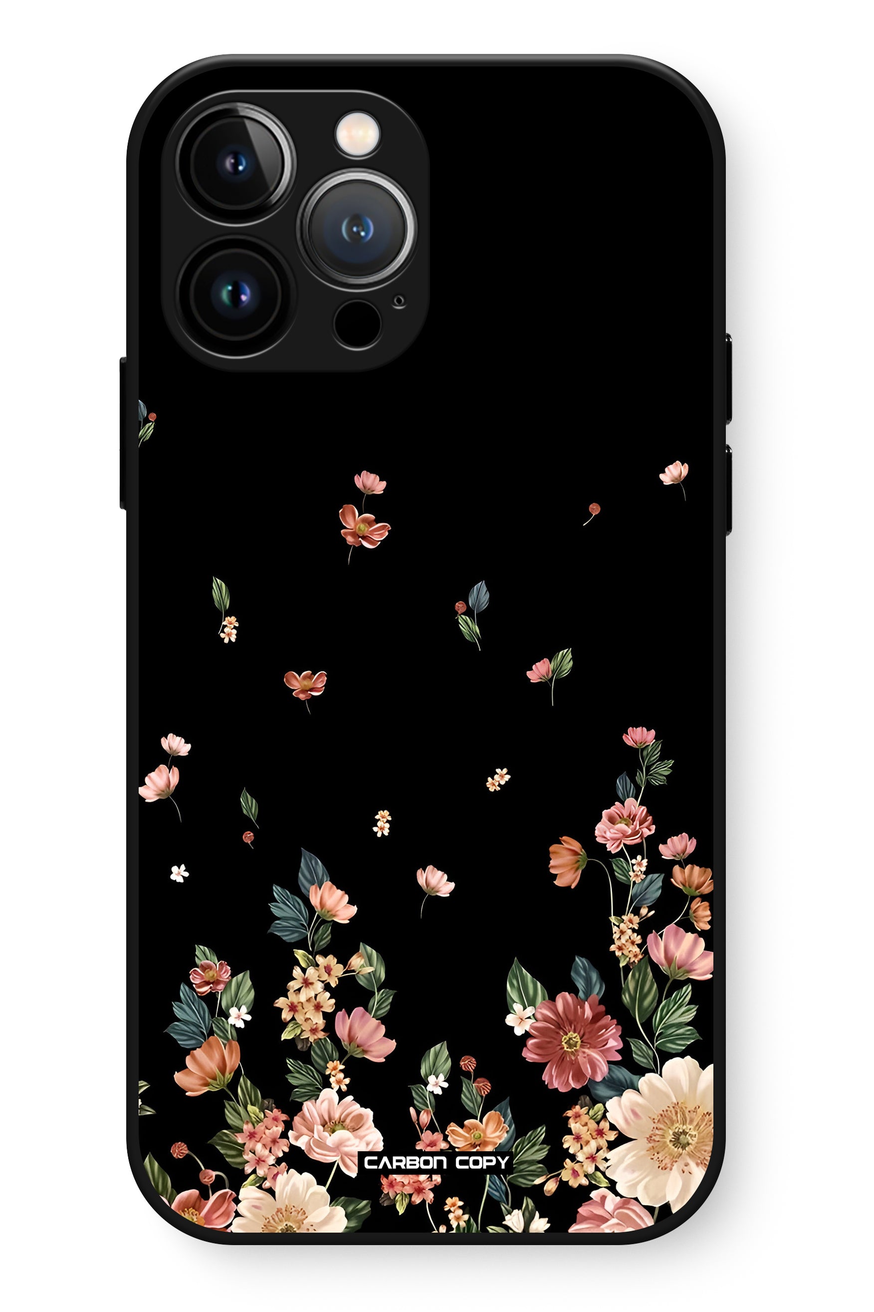 Floating Floral Pattern Phone Glass Case