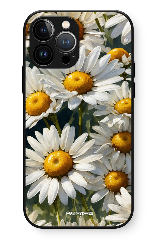 Daisy Delight Pattern Phone Glass Case