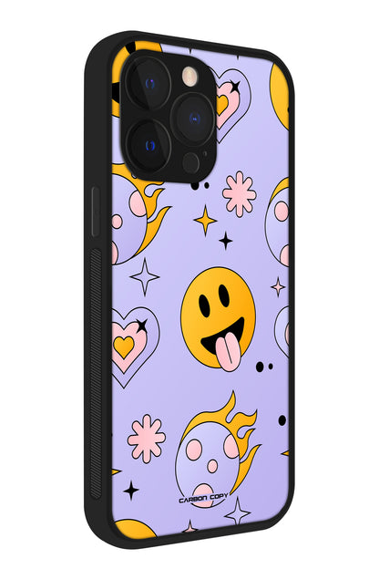 Funky Smiley Phone Glass Case