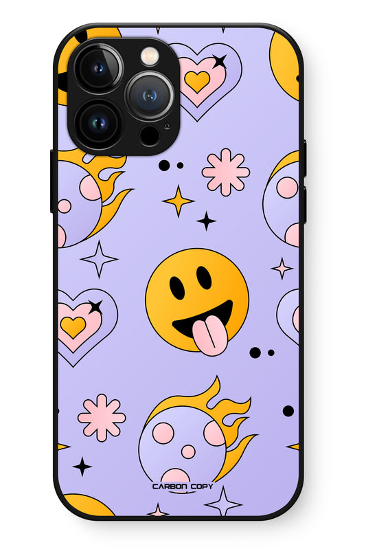 Funky Smiley Phone Glass Case