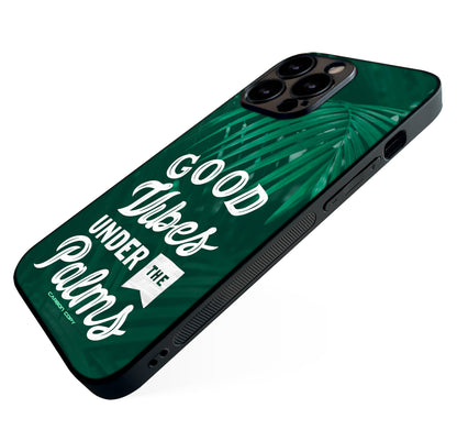 Good Vibes Under the Palms Phone Glass Case