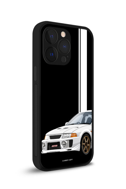 Mitsubishi 4G 63 Black Phone Glass Case