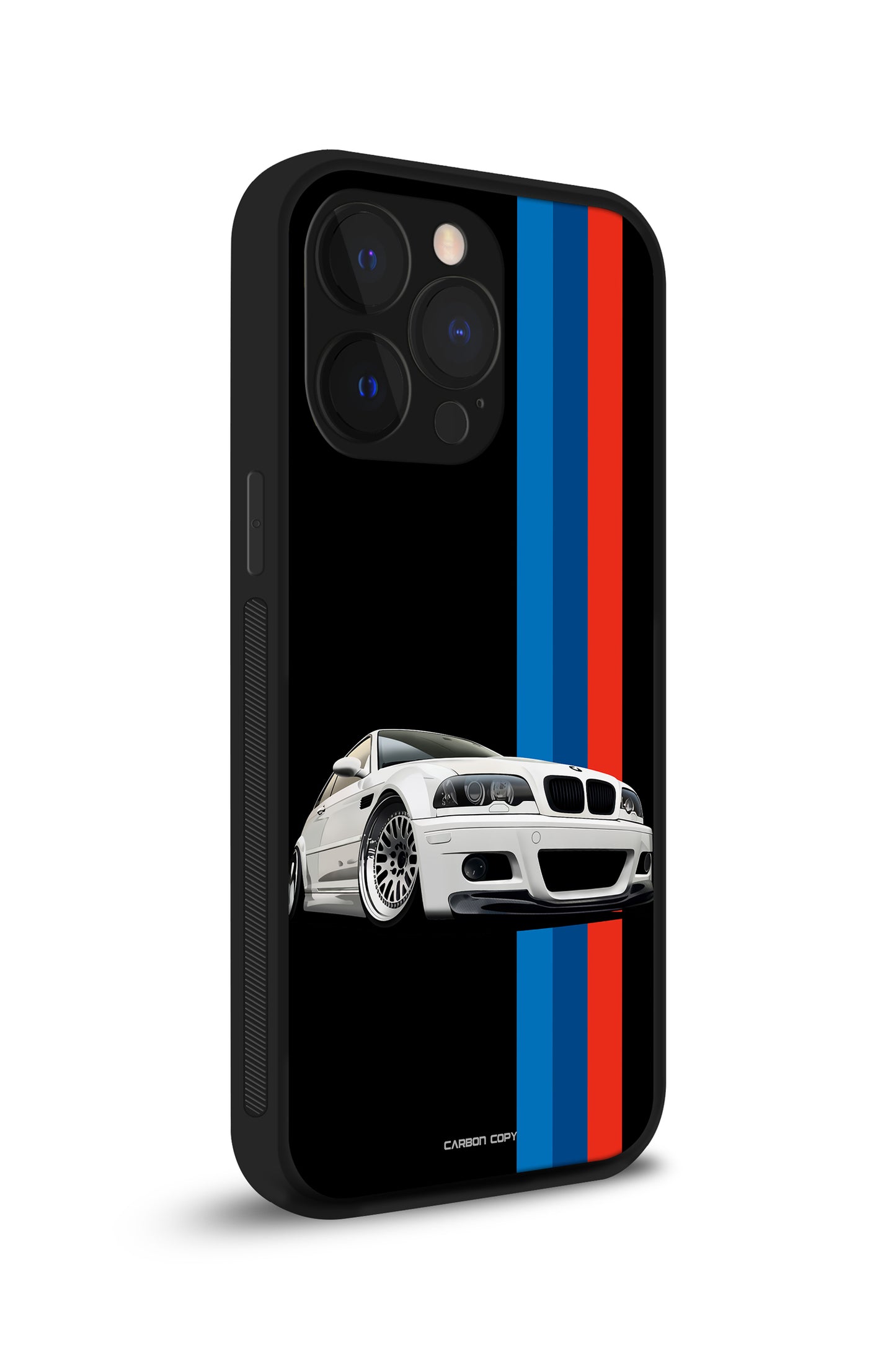 BMW E46 M3 Black   Premium Phone Glass Case