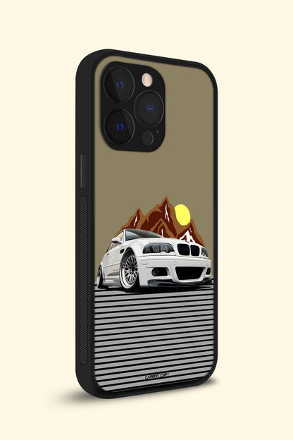 BMW M3 Brown Premium Phone Glass Case