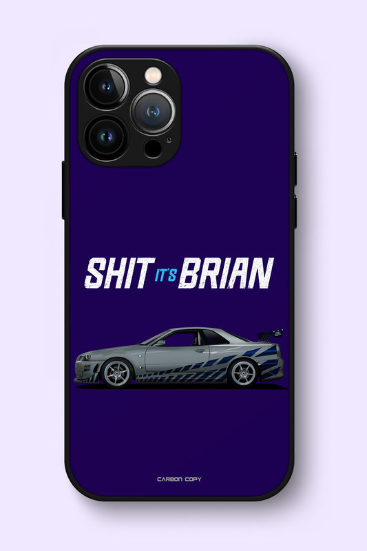 Nissan GTR R-34 Brian Blue Premium Phone Glass Case