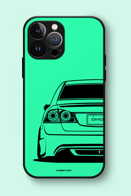 Honda Civic FD2 Green Premium Phone Glass Case