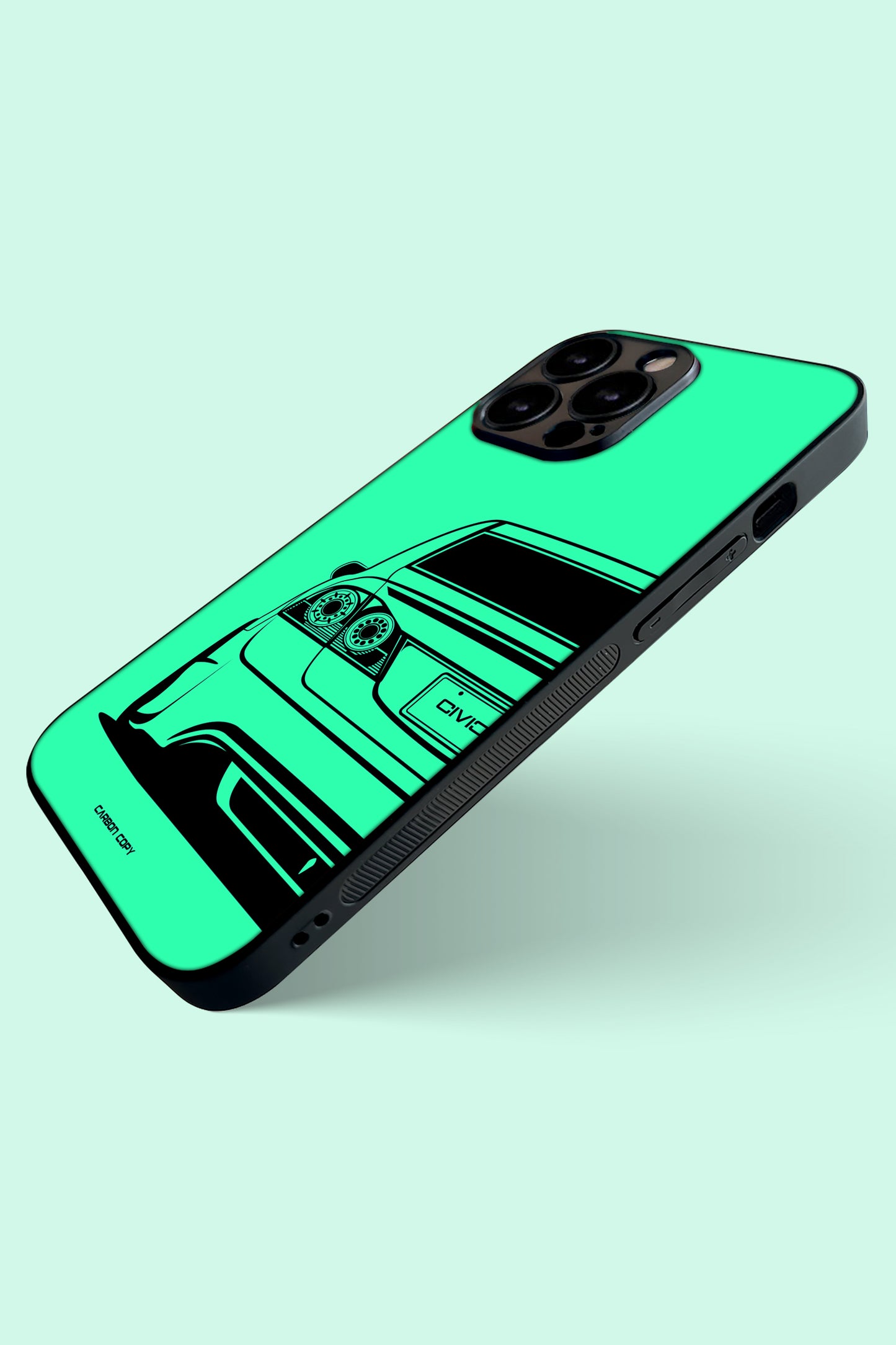 Honda Civic FD2 Green Phone Glass Case