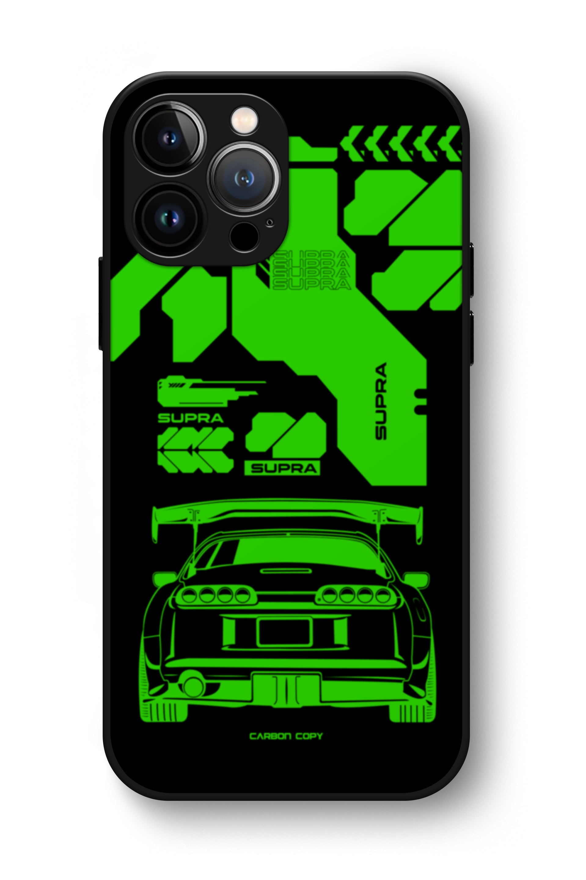 Toyota Supra Mk-4 Techno Green Premium Phone Glass Case