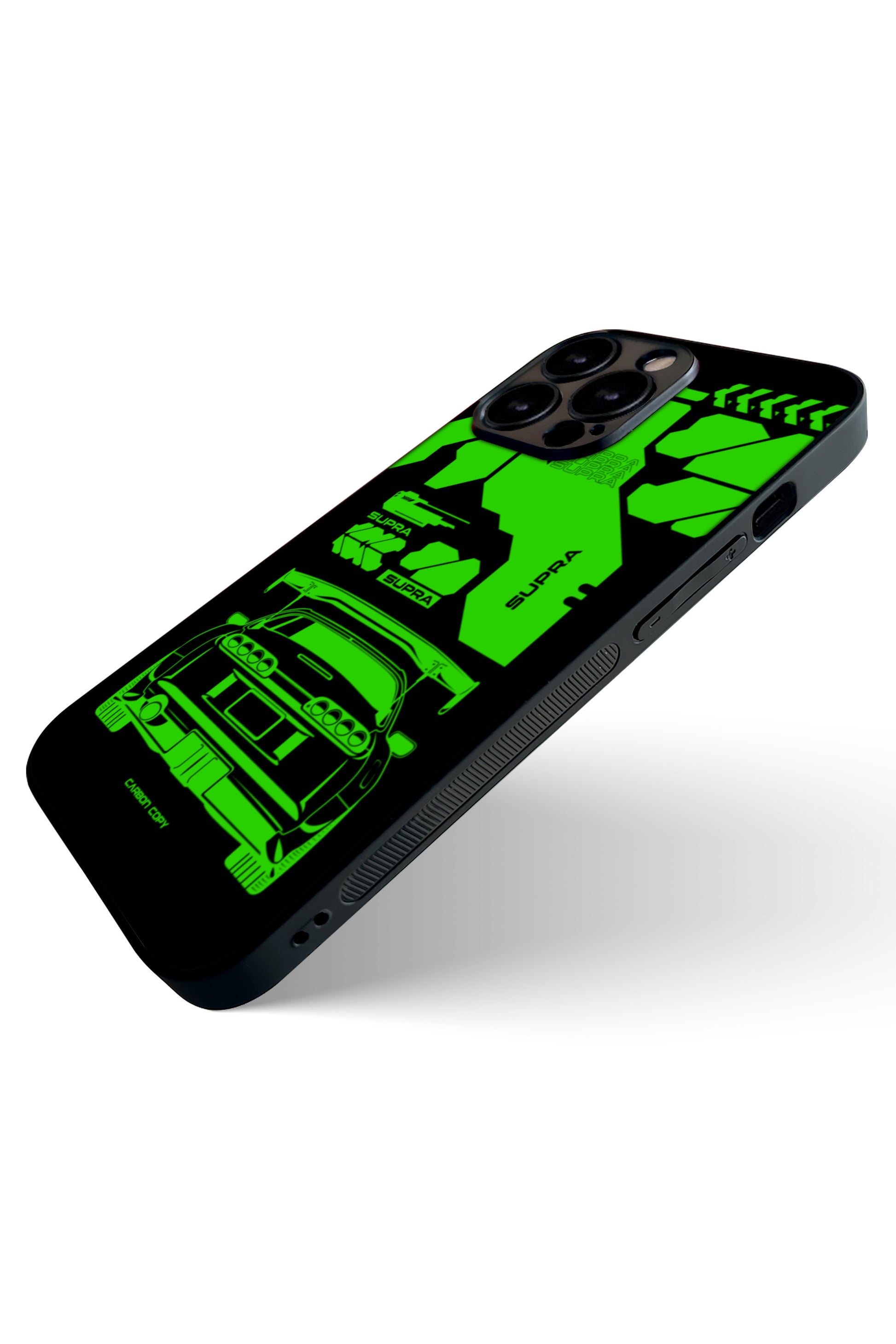 Toyota Supra Mk-4 Techno Green Phone Glass Case