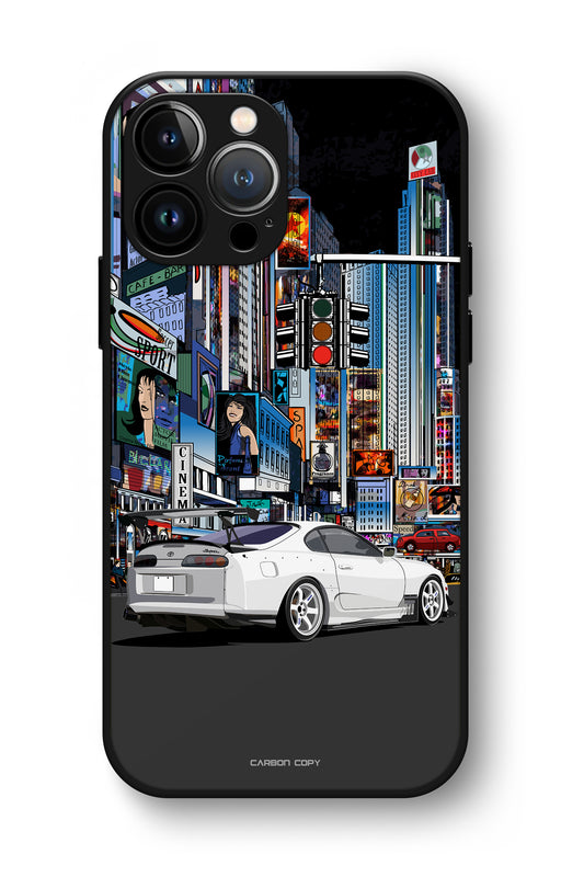 Toyota Supra Tokyo Edition Black Phone Glass Case