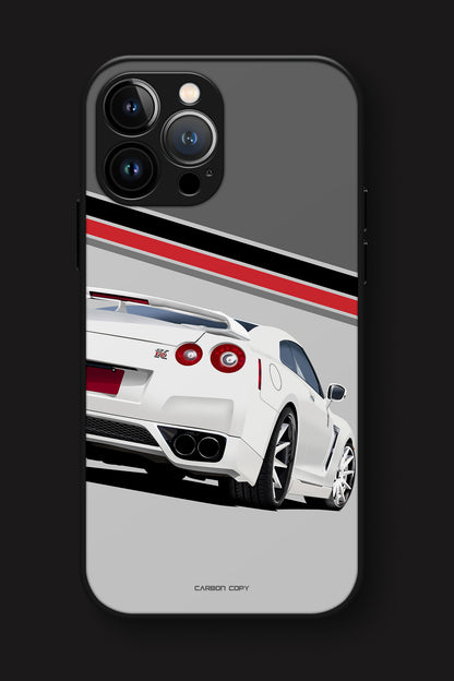 GTR R-35 Silver Premium Phone Glass Case