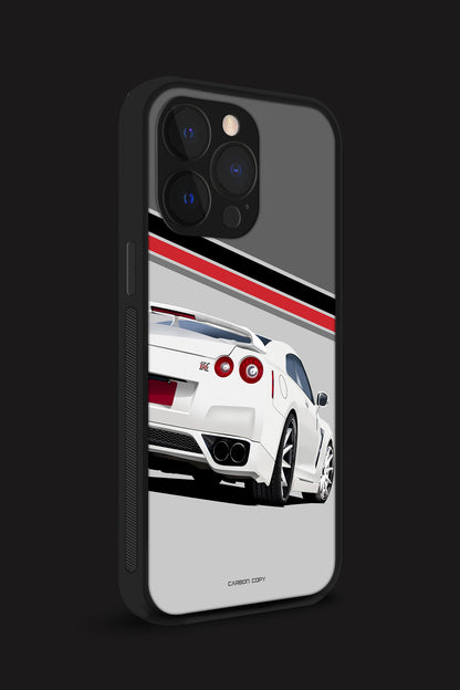 GTR R-35 Silver Premium Glass phone case