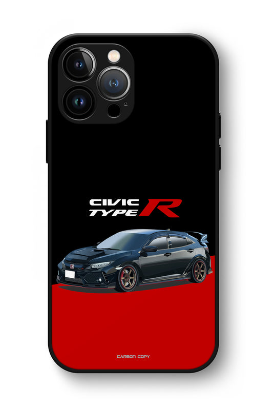 Honda Civic Type R Premium Phone Glass Case