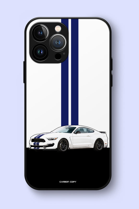 Shelby GT500 White Premium Phone Glass Case