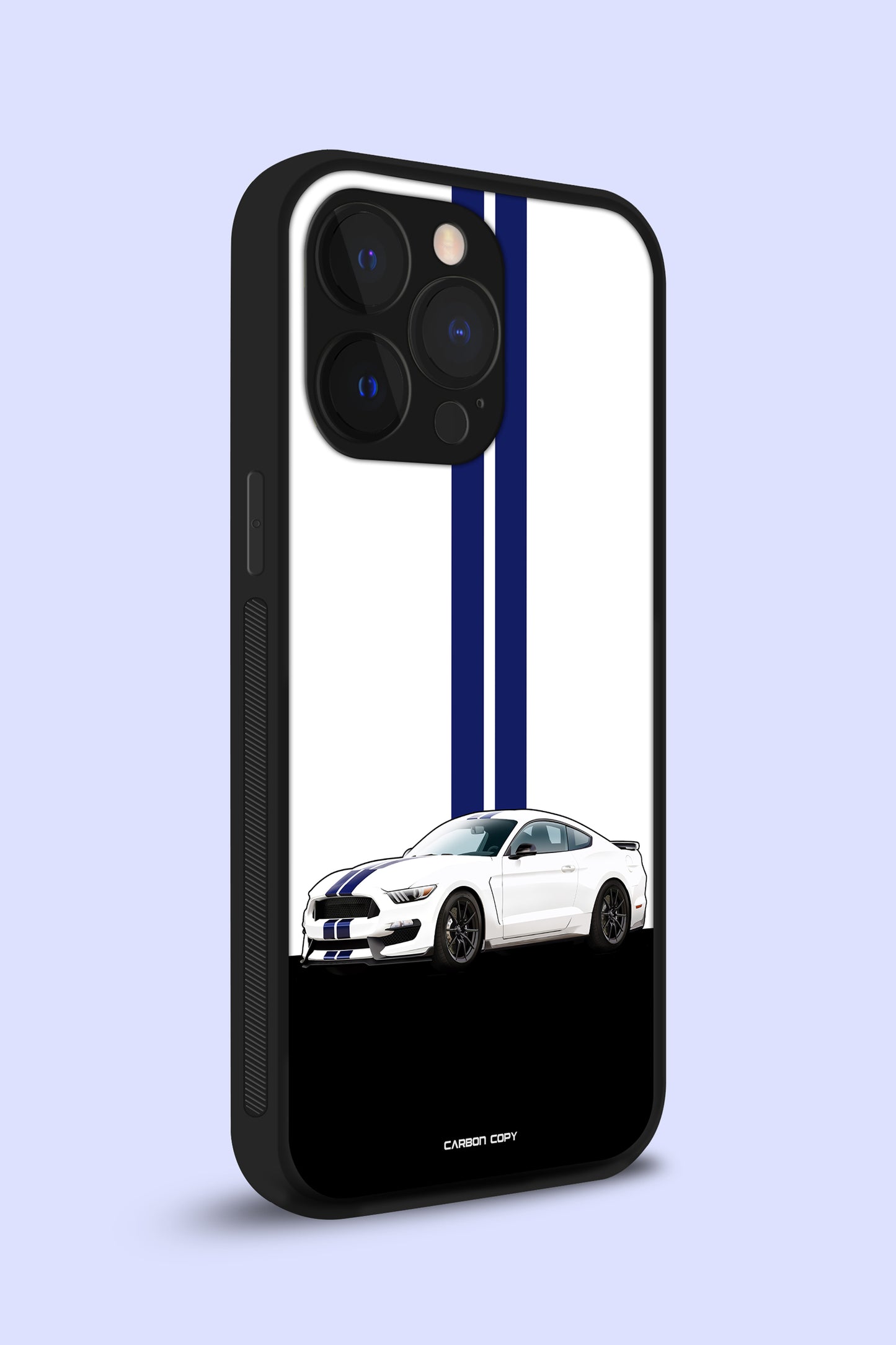 Shelby GT500 White Premium Phone Glass Case